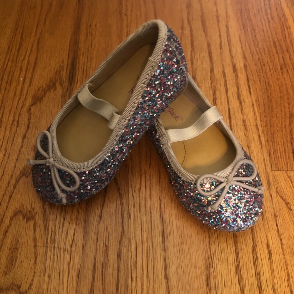 Girls Cat And Jack shoes. Sparkles.
